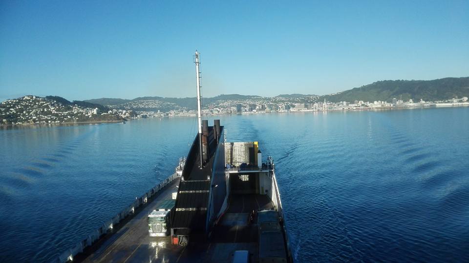 on the ferry new zeaaland